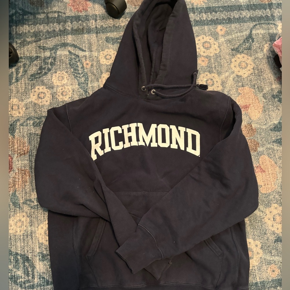 Navy blue champion richmond hoodie